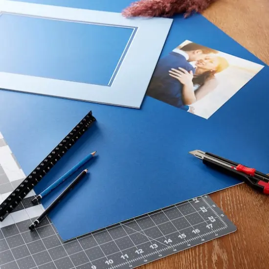 Uncut Matboard, 24" x 36" by Studio D&eacute;cor&reg; Blue {3}