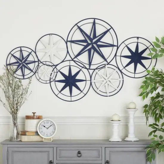 Blue Iron Contemporary Wall Decor, 26" x 48" x 1" {9}