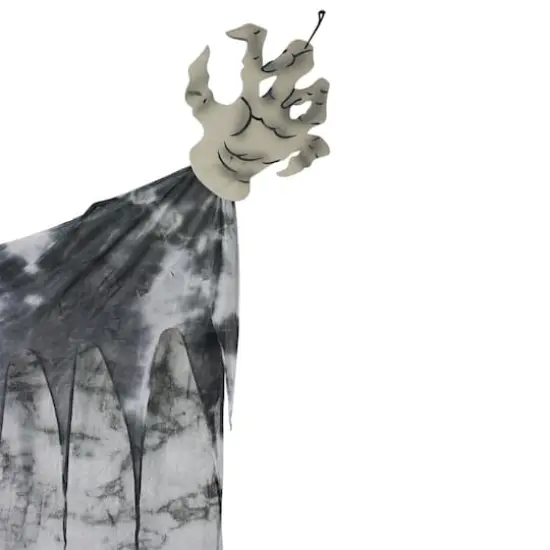 11ft. Eerie Grim Reaper with Large Hands Hanging Halloween Decoration {4}