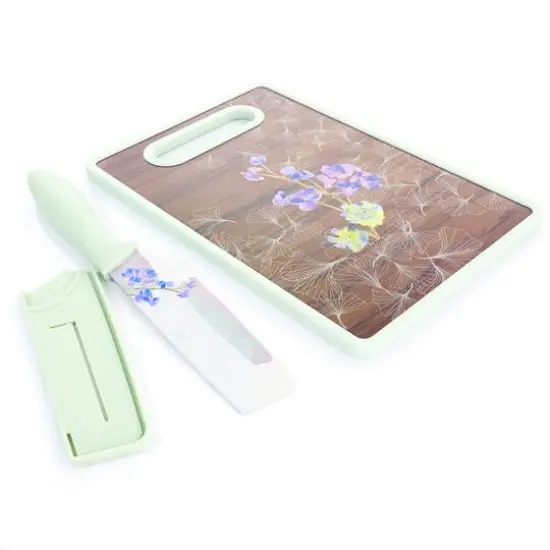 Gibson Elite&reg; Lavender Cottage 3-Piece Knife Cutlery Set in Floral {1}