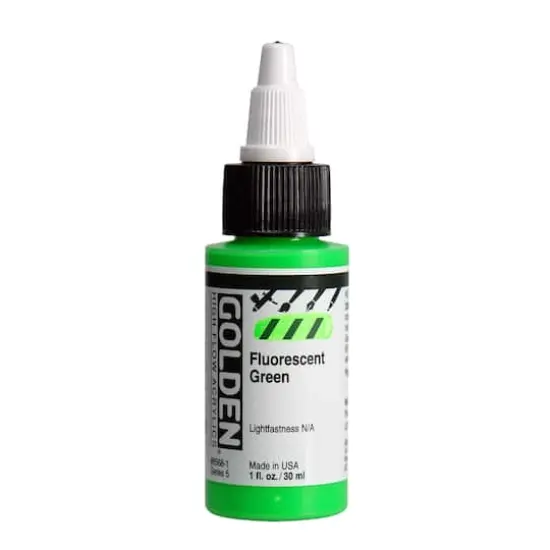 Golden&reg; High Flow Acrylics, 1oz. Fluorescent Green {1}