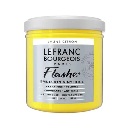 Lefranc & Bourgeois Flashe&reg; Matte Artist's Color, 125mL Lemon Yellow {1}