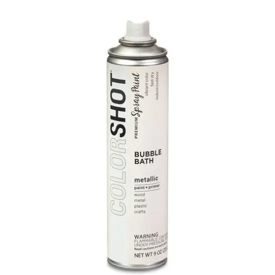 COLORSHOT&reg; Premium Metallic Spray Paint Bubble Bath {7}