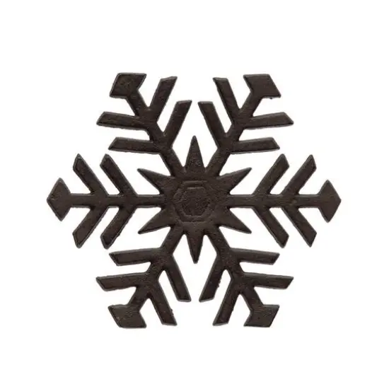 Hello Honey&reg; 8" Black Cast Iron Snowflake Trivet {1}