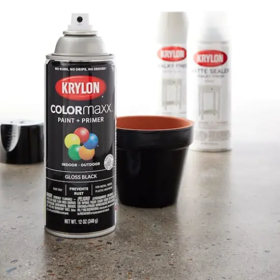 Krylon&reg; COLORmaxx&trade; Gloss Paint & Primer Gloss Black {3}