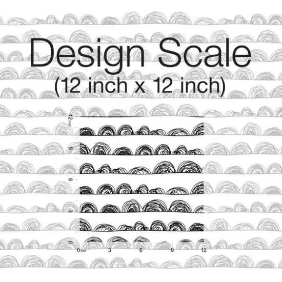 RoomMates Doodle Scallop Peel & Stick Wallpaper Black {9}