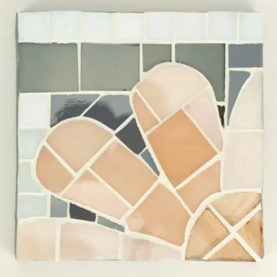 Oceanside Compatible&trade; Small Neutral Mosaic Stained Glass Squares, 8oz. {4}