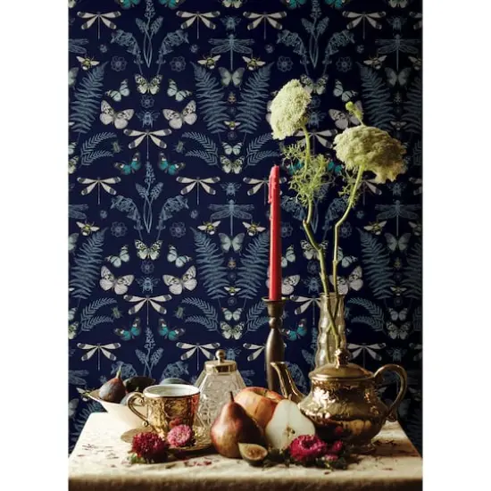 RoomMates Hidden Treasures Peel & Stick Wallpaper Blue {6}