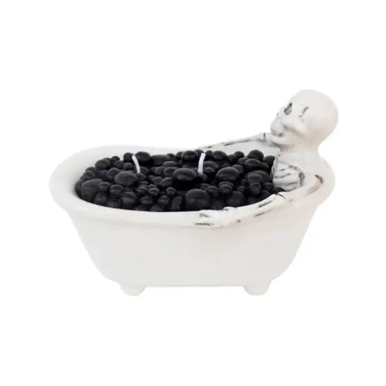 6" Skeleton & Filled Bath Unscented Candle by Ashland&reg; {4}
