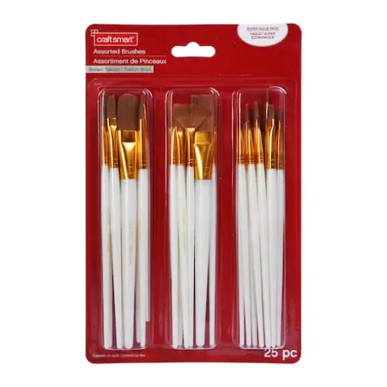 Brown Taklon Brush Set by Craft Smart&reg; {1}