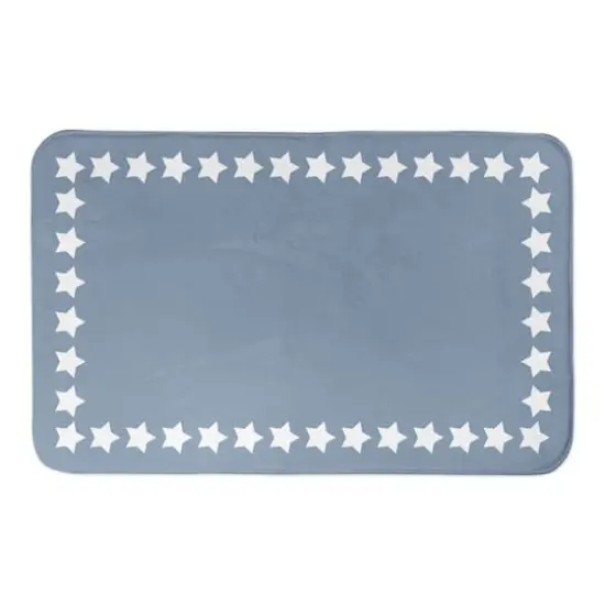 Simple Star Border Bath Mat {1}