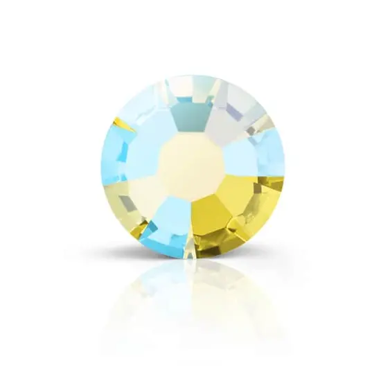 Preciosa MAXIMA SS16 Aurora Borealis Flatback Czech Crystals, 144ct. Citrine AB {1}