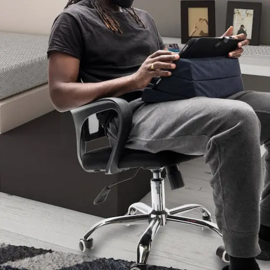 Mind Reader Ergonomic Rolling Office Chair Black {3}