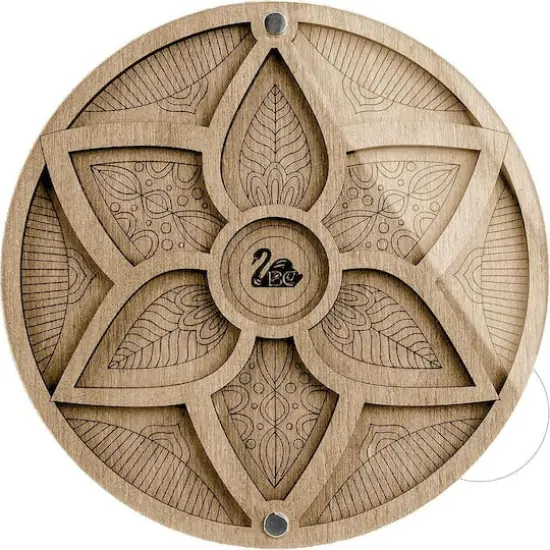 Wonderland Crafts 5.5" 6-Leaf Flower Bead Organizer with Transparent Cover {1}