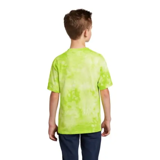 Port & Company&reg; Crystal Tie-Dye Youth T-Shirt Lemon Lime {6}