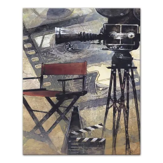 Camera In Production 16" x 20" Canvas Wall Art {1}