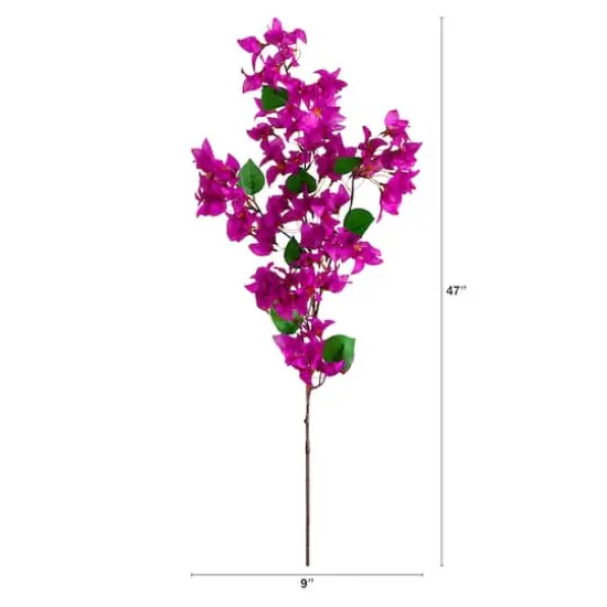 47" Purple Bougainvillea Flower Stems, 3ct. {7}