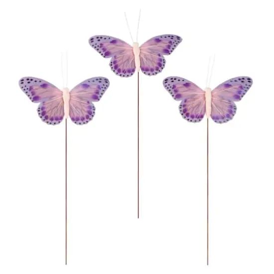 Feather Butterflies, 3ct. by Ashland&reg; Purple {1}