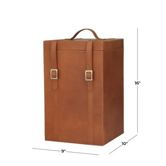 Tan Modern Wine Holder, 9" x 10" x 16" {7}