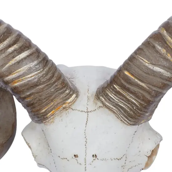 White Skull Polystone Wall D&eacute;cor {4}