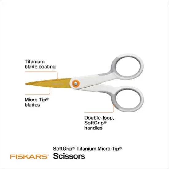 Fiskars&reg; SoftGrip&reg; No.5 Titanium Micro-Tip&reg; Scissors {4}