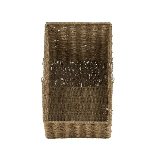 Household Essentials Seagrass Wicker Stair Basket {4}