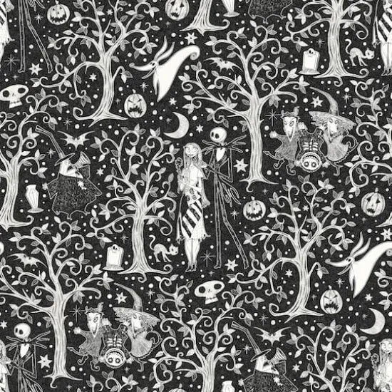 RoomMates Disney&reg; Tim Burton's The Nightmare Before Christmas Forest Peel & Stick Wallpaper Black {1}