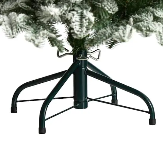 4ft. Pre-Lit Flocked North Carolina Fir Artificial Christmas Tree, Clear Lights {7}