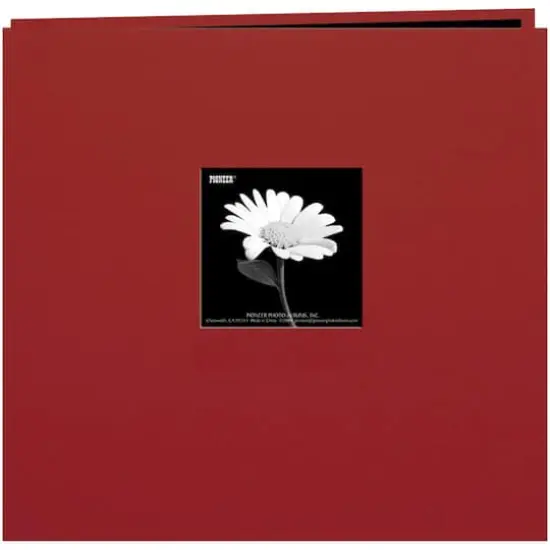 Pioneer&reg; Book Cloth Cover Post Bound Album, 12" x 12" Burgundy {1}