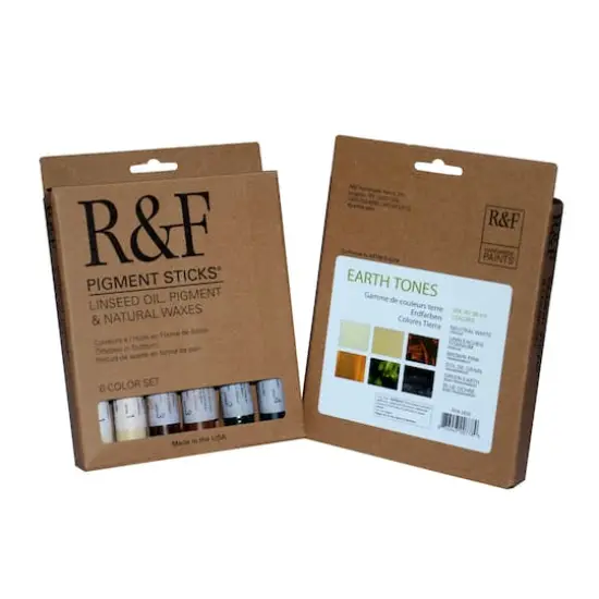 R&F Handmade Pigment Sticks&reg; Color Stick Set, Earth Tones {1}