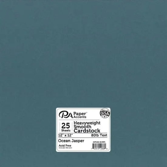 PA Paper™ Accents 12" x 12" 80lb. Pearlized Paper, 25 Sheets Ocean Jasper {1}