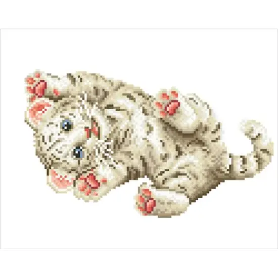 Diamond Dotz&reg; Intermediate Baby Tiger Roly Poly with Frame Diamond Painting Kit {3}