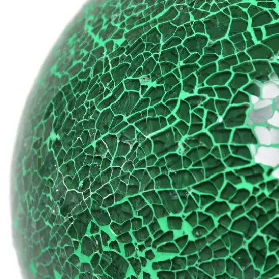 Simple Designs 7.7" Mosaic Stone Ball Table Lamp Green {8}