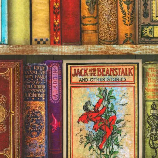 Robert Kaufman Books On a Shelf Cotton Fabric {1}