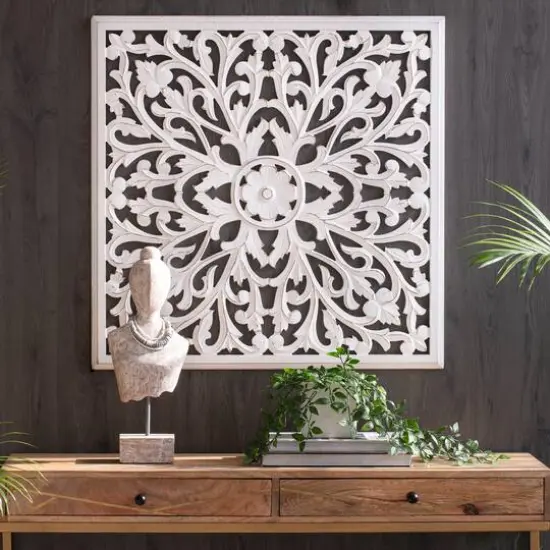 Habitat Beakman White Square Medallion {4}