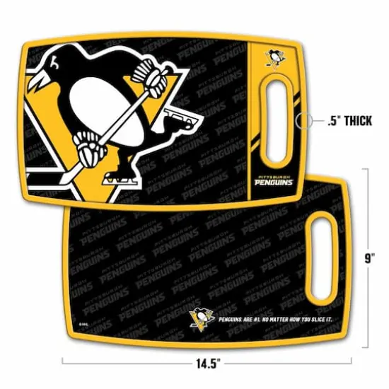 NHL Logo Series Cutting Board Pittsburgh Penguins {4}