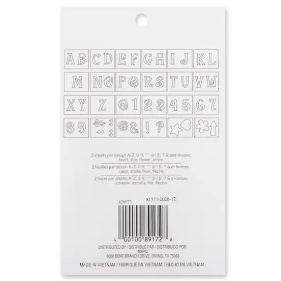 2" Genie Alphabet Stencils by Craft Smart&trade; {4}