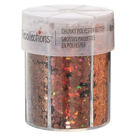 Chunky Polyester Glitter Mix by Recollections&trade; Warm {5}