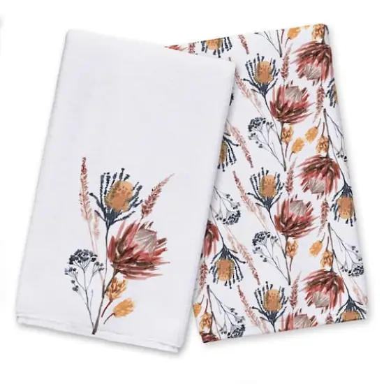 Spicy Floral Arrangement 16" x 25" Towel Set {1}