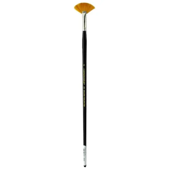 Connoisseur&reg; Gold Taklon Long Handle Fan Brush {1}