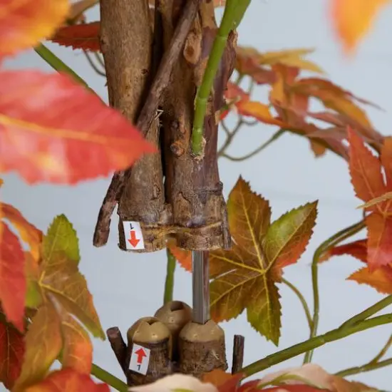 8ft. Autumn Deluxe Maple Artificial Fall Tree {6}