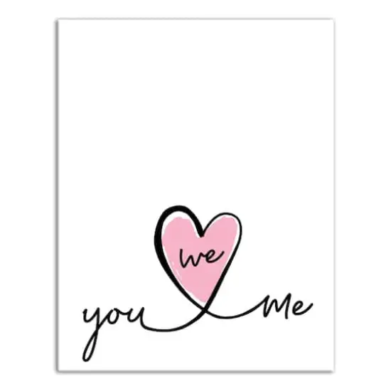 You Me We Heart Canvas Art {1}
