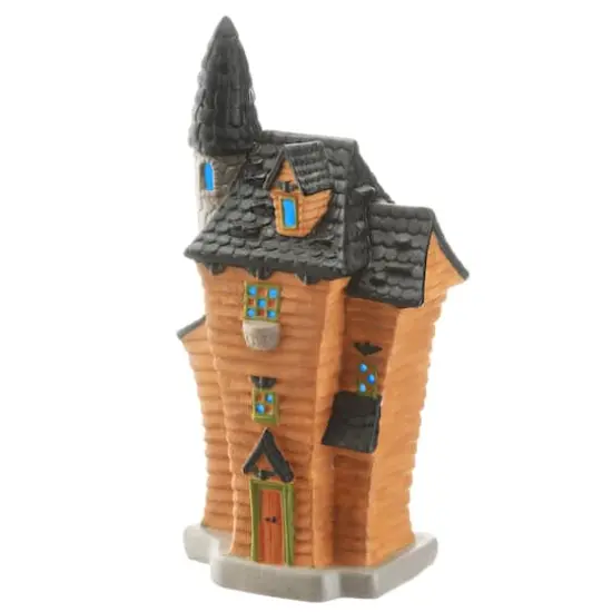 12" Haunted House with Tower & LED Light {1}