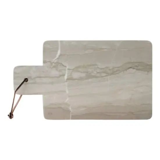 Hello Honey&reg; 16" Sage Color Marble Cutting Board/Tray with Leather Tie {10}