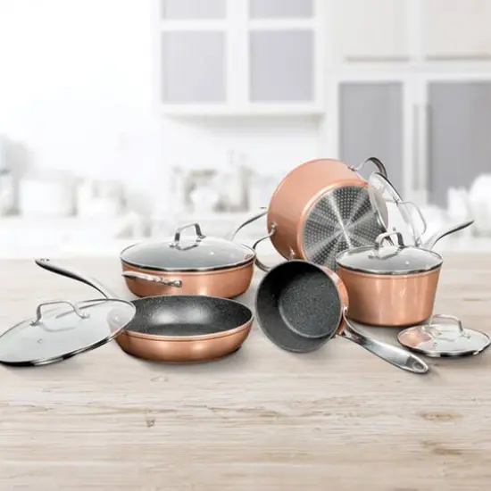THE ROCK by Starfrit 10-Piece Copper Cookware Set {9}