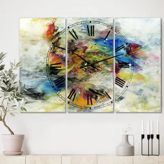 Designart 'Follow Your Dreams Large Modern Multipanel Wall Clock {3}