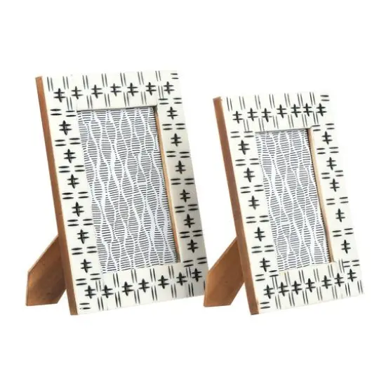 Hello Honey&reg; 2 Pack Black & White Photo Frame {6}