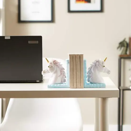 Magical Unicorn Bookends 8" x 3" x 5" {5}