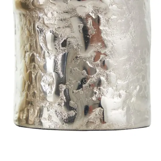 CosmoLiving by Cosmopolitan Silver Aluminum Tree Trunk Inspired Vase Set {7}