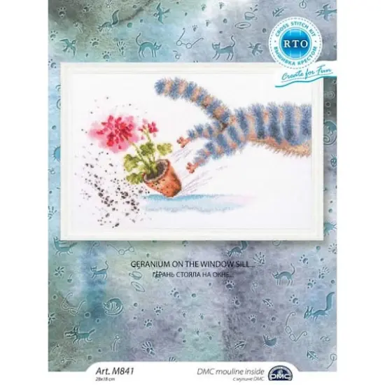 RTO Geranium on the Window Sill Counted Cross Stitch Kit {3}